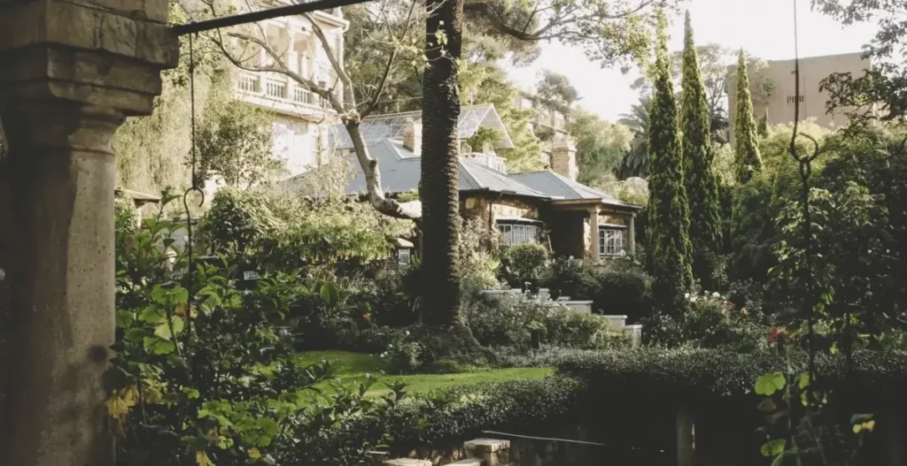 Captivating view of a lush and thriving sustainable garden.